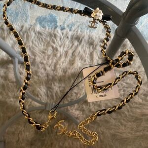 Beautiful never worn black CHANEL belt casually styled belt